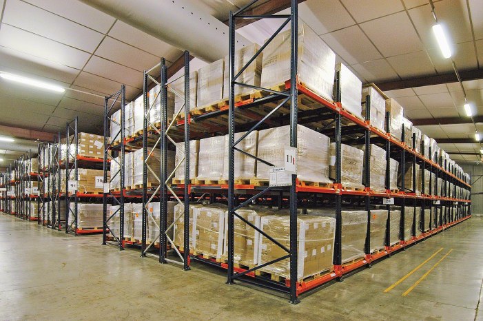 Pushback Rack storage system for Laredo warehouses